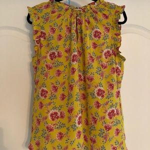 LOFT floral sleeveless top